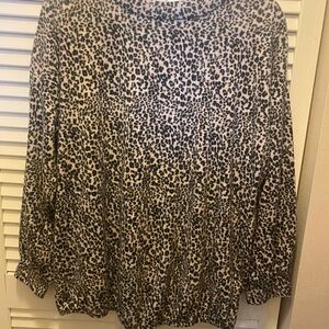 Elegant Leopard Print Blouse